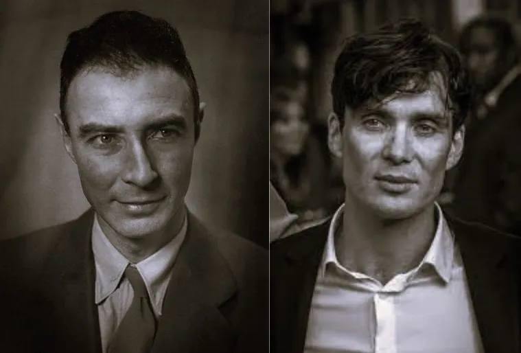 J. Robert Oppenheimer and Cillian Murphy